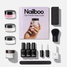 Nailboo Dip Powder Nagelset Bundle - 3 Dip-Pulver & Komplettsystem mit Basis, Aktivator & Top Coat - Stärkt Nägel, kein UV nötig
