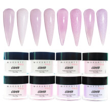 MakarttPro Acrylpulver - Die Verzauberte Kollektion - 56g/2oz, Set mit 8 Farben für Nagelverlängerung