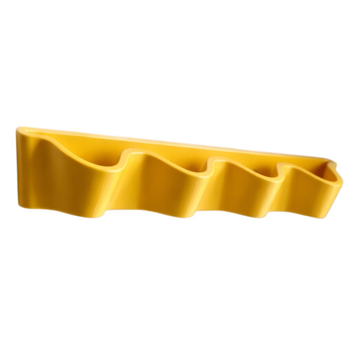 Wall Mounted Display Shelf Craft Of Polylactic Acid-Yellow