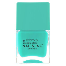 Nails Inc 45 Sekunden Speedy Gloss, Mila, Teal, Glänzend, Kein Absplittern, Langanhaltend, Schnelltrocknend