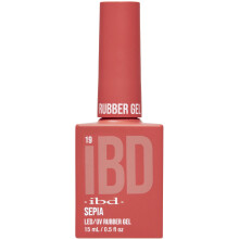 IBD Rubber Gel Polish - Sepia, LED/UV Soak Off Bygggel för Naglar, 0.5 fl oz