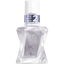 essie Gel Couture Nagellack, Vegansk, Metallic Glaze Top Coat, Glaserad Chrome, 0,46 fl oz