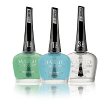 MASGLO Gel Evolution - Set med 3 Nagellack Ingen UV/LED Lampa Behövs, Snabbtorkande, 12-Dagars Hållbarhet, 14-Fri Formel