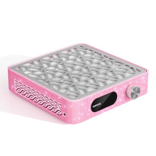 Purtato Nail Dust Collector, Powerful Vacuum Fan Vent Dust Collector Extractor Dust Suction Machine for Acrylic Nails Polishing, Nail Salon,Pink Diamo