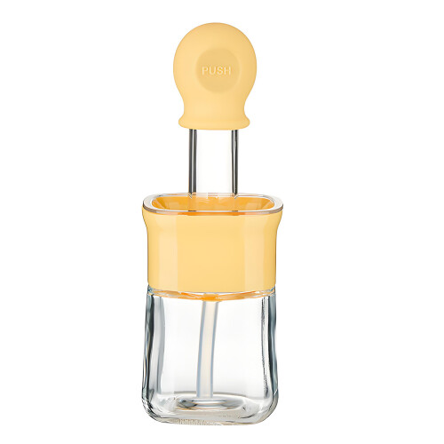 Ensemble brosse à huile ergonomique et distributeur pour-Jaune