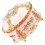 Moderne Schmuck-Vitrine mit Diamantmuster, robuste-Goldweiß 1