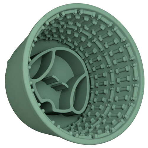 Bol à lécher en Silicone pour chien, jouet Puzzle-vert foncé