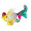Bunte Miniatur-Karpfenfisch-Statue, künstliche-Bunt 1