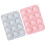 Lot de 2 moules à chocolat créatifs en Silicone, 12 trous, thème 1