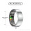 Smart Ring R1000 – Schlafmonitor, Bluetooth 5.0, Blutsauerstoffmonitor Silver 10 3