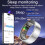 Smart Ring R1000 – Schlafmonitor, Bluetooth 5.0, Blutsauerstoffmonitor Silver 10 8