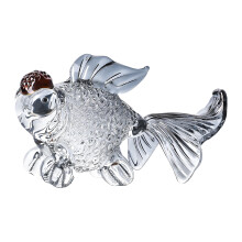 Glückliche Karpfenfisch-Figur, mehrfarbige-Ruß