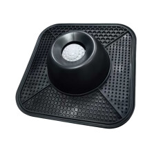Tapis à lécher boule rotative pour chiens et chats, bol-Noir