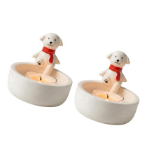 Cartoon Hond Kandelaars Kandelaars Honden Theelichtje-2