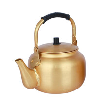 Portable Aluminum Tea Kettles With Golden Finish Travel-4L