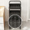 3-Tier Adjustable Mobile Storage Cart Black 4