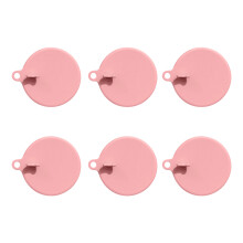 Set mit 6 Mehrzweck-Becherdeckeln aus Silikon für heiße und-Rosa