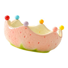 L'assiette en porcelaine Fruit Form comprend 6-des fraises roses