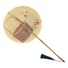Woven Bamboos Decorative Fan Traditional Chinese Craft-Xiaoman
