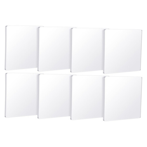 8Pcs Multipurpose Scrapbooking Printing Pad Washable-6x6in