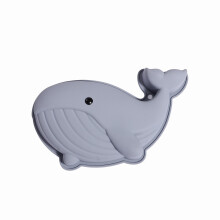 Food Grade Silicone Baking Molds In Cute Ocean-Gray Whale