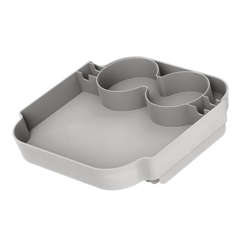 Practical Serving Tray Having slip proof Base And-Dark Gray
