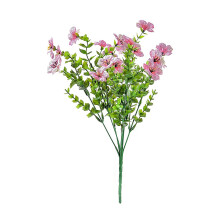Fleur artificielle avec fil de fer flexible pour étagère de-Rose