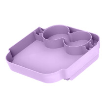 Portable Durable Plastic Tray For Waterfront Meals And-Purple