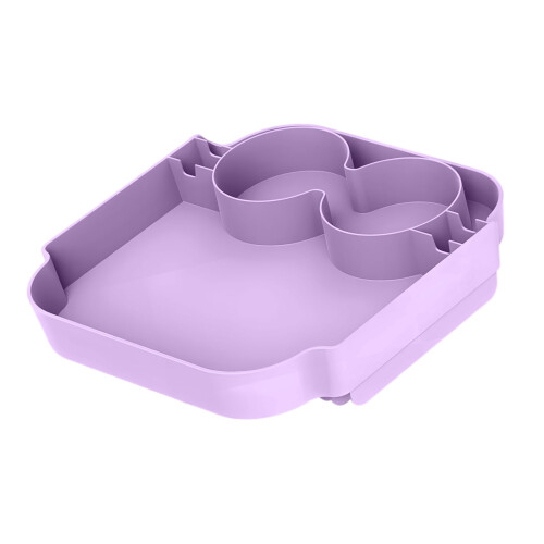Portable Durable Plastic Tray For Waterfront Meals And-Purple