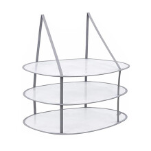 Vertical Clothes Drying Rack For Sweaters With Sturdy-Gray