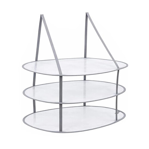 Vertical Clothes Drying Rack For Sweaters With Sturdy-Gray