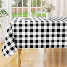 Rectangle Vinyl Tablecloth with Flannel Back, 70 x 90 in,