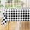 Rectangle Vinyl Tablecloth with Flannel Back, 70 x 90 in, 1