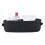 Spacious Oval Handwoven Basket With Leather Handles For-Black 1