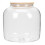 Glass Storage Jar with Bamboo Lid 10.5 cm 1