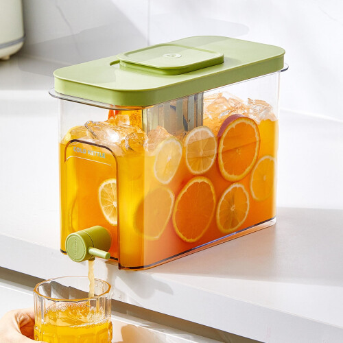 Drink Dispenser with Faucet, 2L Cold Brew Pitcher