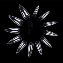 YIMART 500pcs/pack Stiletto Valse Nagels Heldere Lange Amandel Valse Nageltips