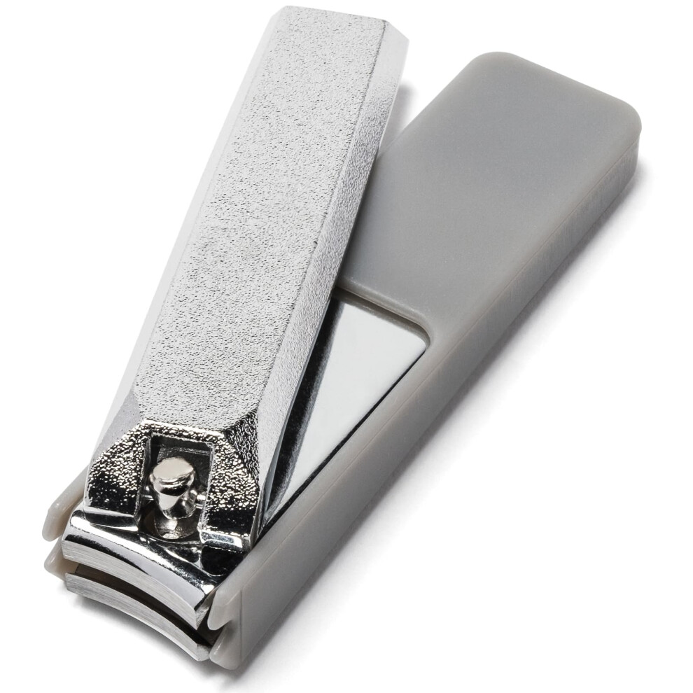 Wablade Silver Samurai Steel Nail Clippers Fingernail Curved Blade Made In Seki Japan (Silver)