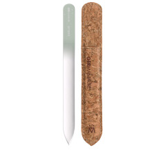 GERMANIKURE Glasvijl in Kurken Sleeve - Just Breathe - Professionele Kristallen Vijl voor Natuurlijke Nagels