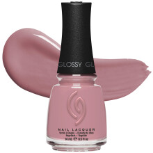 China Glaze CG Nagellack Kill the Lights - Nude Rosa Nagellack, Snabbtorkande, Slitstark, Blank Finish