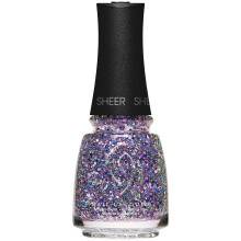 China Glaze CG Nagellack Pick Me Up Purple - Transparent Lila Glitter Nagellack, Snabbtorkande Topplack för Manikyr