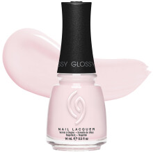 China Glaze CG Nagellack Glowing Petals - Extra Ljus Rosa Nagellack, Snabbtorkande, Chip Resistent Glansig Finish