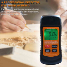 Digital Wood Moisture Meter with Temp & Humidity Display