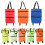 Sac de courses pliable Oxford à roulettes 1