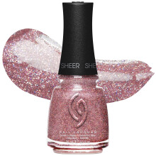 China Glaze CG Nagellack You're Too Sweet - Skir, Rosa Guld Glitter Nagellack, Snabbtorkande, Slitstark, 0.5 fl oz