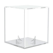Vitrine de acrílico para beisebol com suporte removível.
