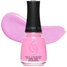 China Glaze CG Nagellack Belle of a Baller - Bubbelgumsrosa Nagellack, Snabbtorkande, Slitstark