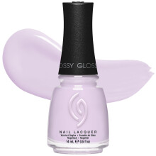 China Glaze CG Nagellack A Waltz In the Park - Pastell Lavendel Lila Nagellack, Snabbtorkande, Hållbar, Glänsande