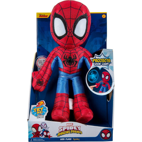 Spider-Man-Plüschtier (23 cm) mit Lichtsignal