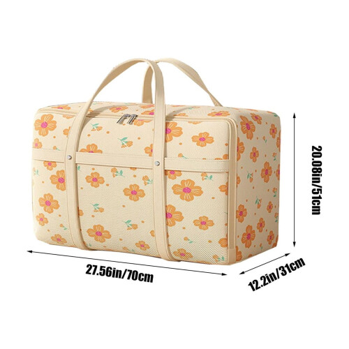 Sac de rangement robuste avec double fermeture éclair, 70 x 51 x 31 cm 2